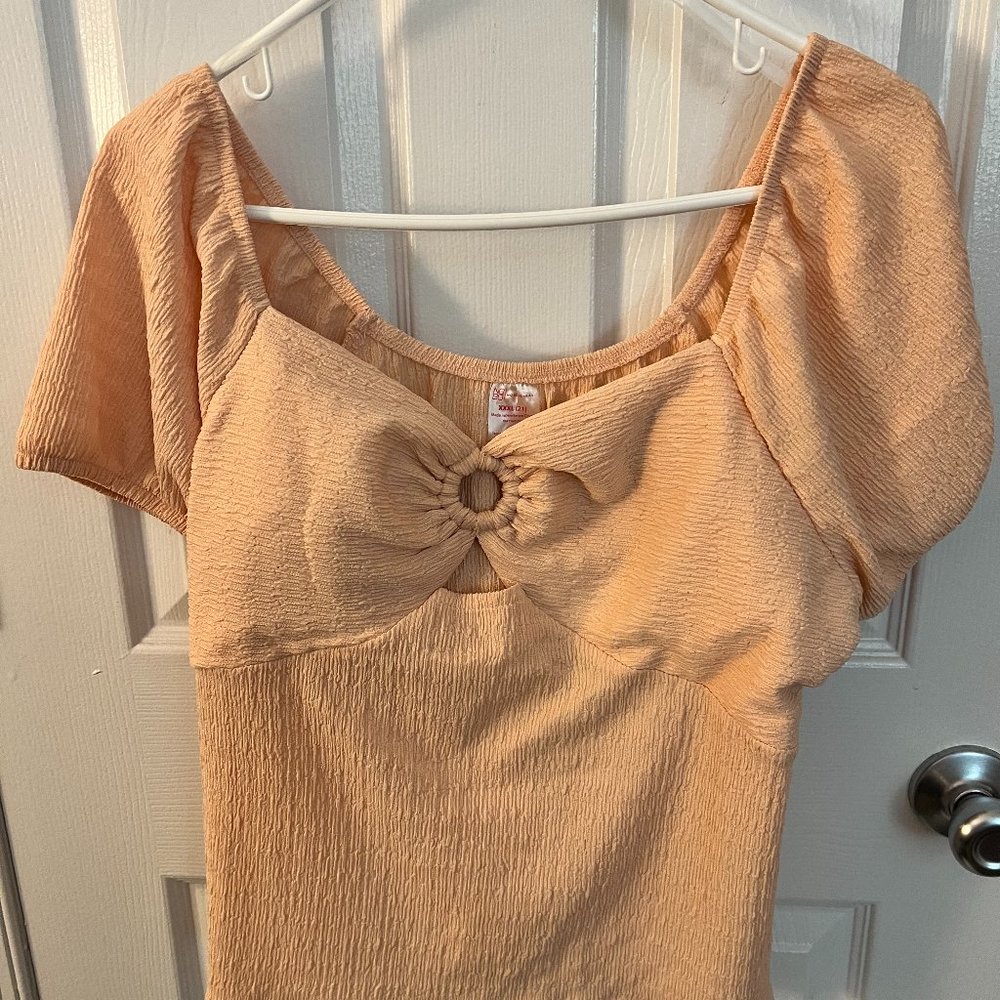 Peach summer top